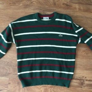 1970s Izod alligator striped sweater